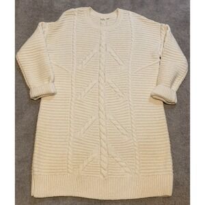 Gap Cable Knit Sweater Dress Acrylic/Wool/Alpaca Cozy Chunky Layering XL‎